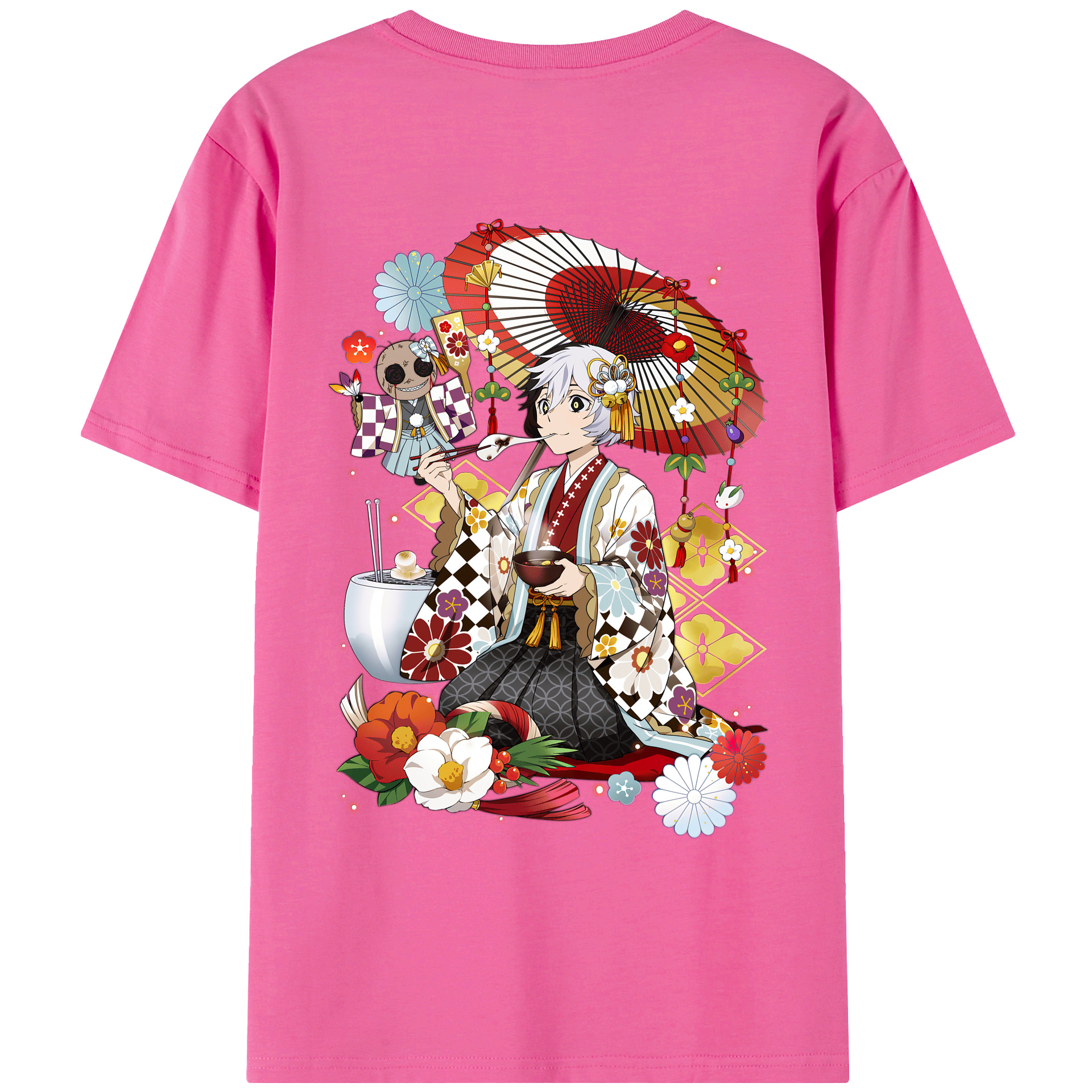 （画像用） 文豪ストレイドッグス Bungo Stray Dogs レディース半袖Tシャツ(バックプリント)